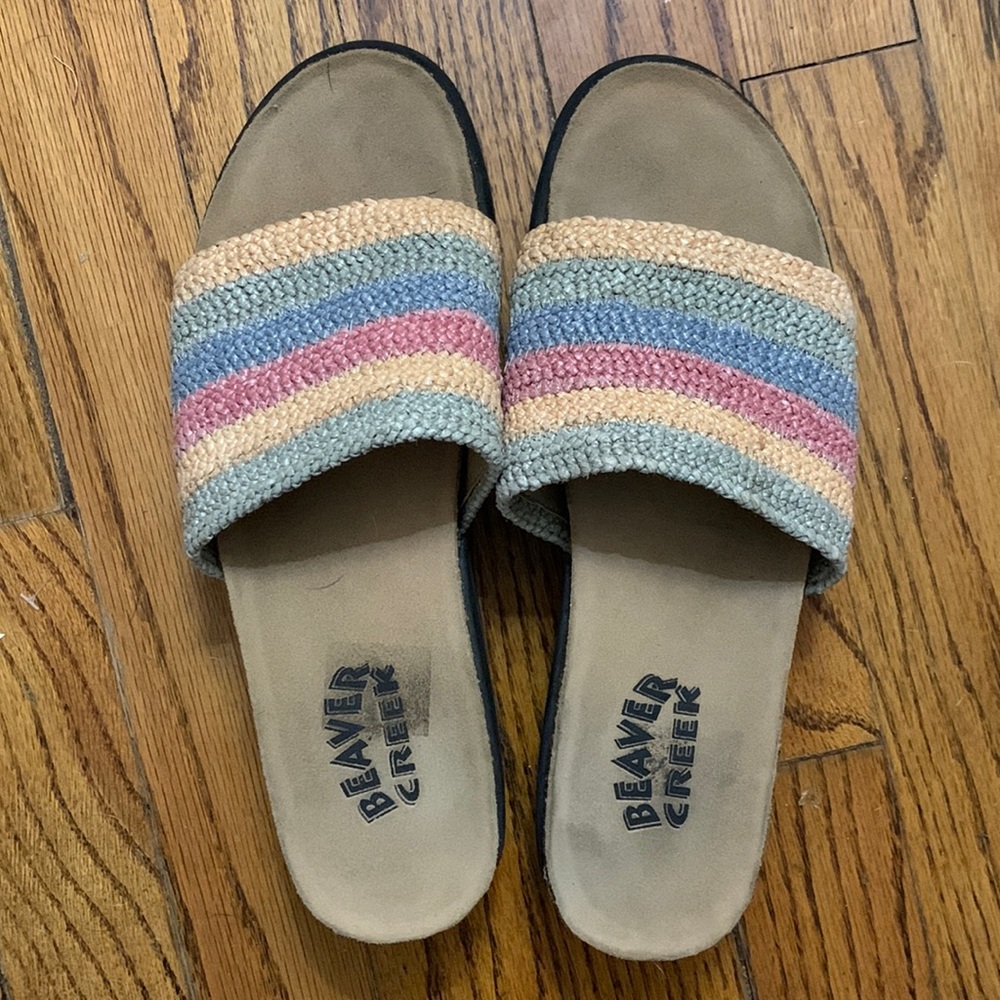 Beaver Creek Women’s Slip On Semi- Platform Sandals Sz:8.5